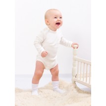 Nursery bodysuit for girls (with long sleeves) Nosy Svoe 62 White (5010-015-5-v0)
