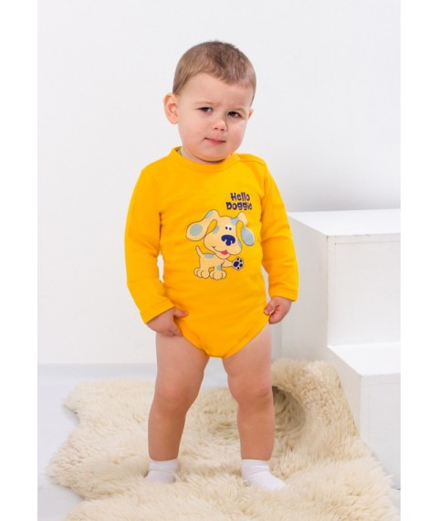 Nursery bodysuit for a boy Wear Your Own 80 Yellow (5010-023-33-4-v23)