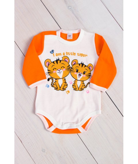 Nursery bodysuit for a girl Wear Your Own 62 Orange (5010-023-33-5-v13)