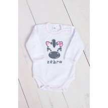Baby bodysuit with long sleeves Wear Your Own 86 White (5010-023-33-v2)