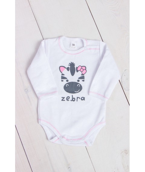 Baby bodysuit with long sleeves Wear Your Own 86 White (5010-023-33-v2)