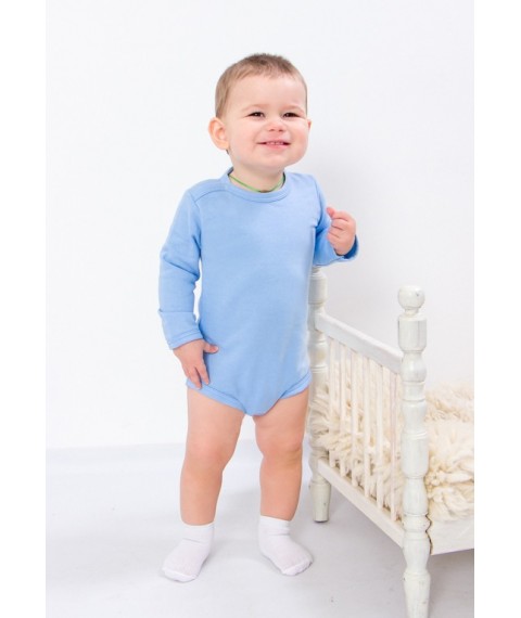 Baby bodysuit for a boy (with long sleeves) Nosy Svoe 80 Blue (5010-023-4-v7)