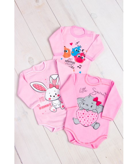Baby bodysuit with long sleeves Carry Your Own 56 Pink (5010-023-33-v26)