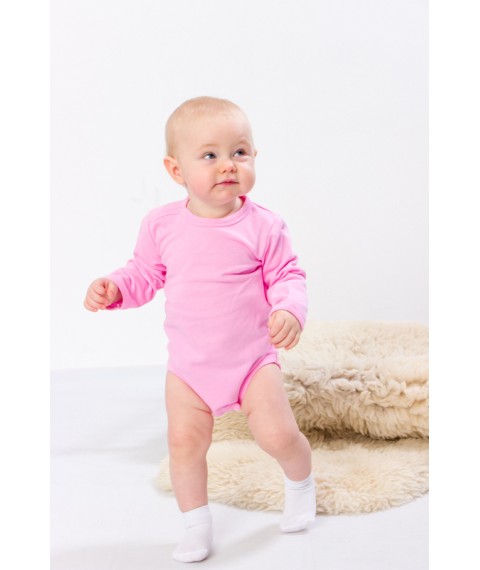 Nursery body for girls (with long sleeves) Nosy Svoe 74 Pink (5010-023-5-v1)