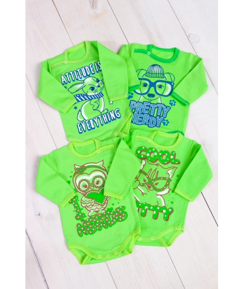 Baby bodysuit with long sleeves Carry Your Own 68 Green (5010-023-33-v11)