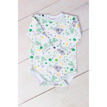 Baby bodysuit for a boy (with long sleeves) Nosy Svoe 68 White (5010-024-4-v6)