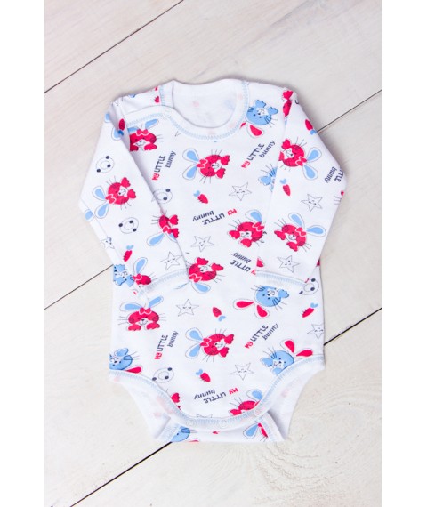 Nursery bodysuit for girls (with long sleeves) Nosy Svoe 62 White (5010-024-5-v27)