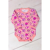 Nursery bodysuit for girls (with long sleeves) Nosy Svoe 68 Pink (5010-024-5-v2)