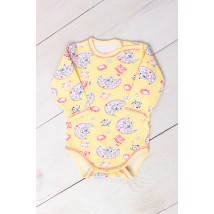 Nursery bodysuit for girls (with long sleeves) Nosy Svoe 56 Yellow (5010-024-5-v17)