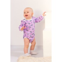 Nursery body for girls (with long sleeves) Wear Your Own 74 Purple (5010-024-5-v8)