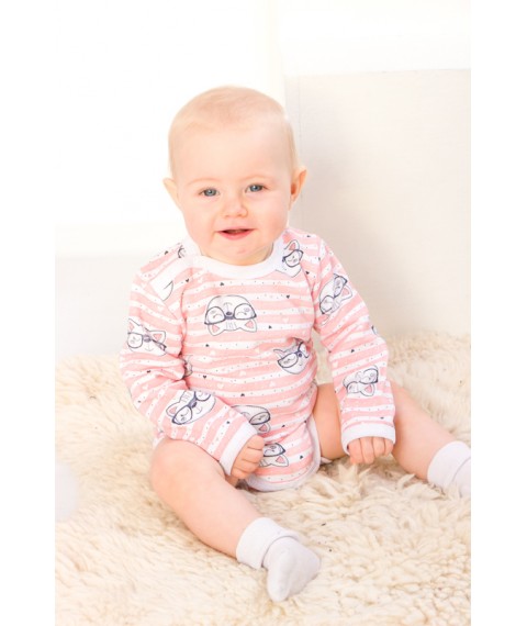 Nursery bodysuit for girls (with long sleeves) Nosy Svoe 86 Pink (5010-024-5-v14)