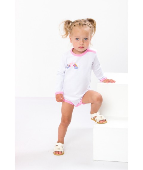 Baby bodysuit with long sleeves Nosy Svoe 68 White (5010-038-33-1-v4)