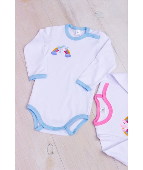 Baby bodysuit with long sleeves Nosy Svoe 62 White (5010-038-33-1-v3)