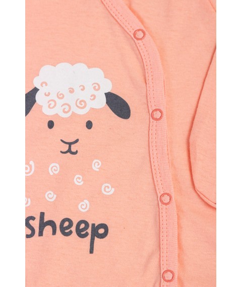 Nursery overalls for girls (with long sleeves) Nosy Svoe 56 Orange (5014-001-33-5-v0)