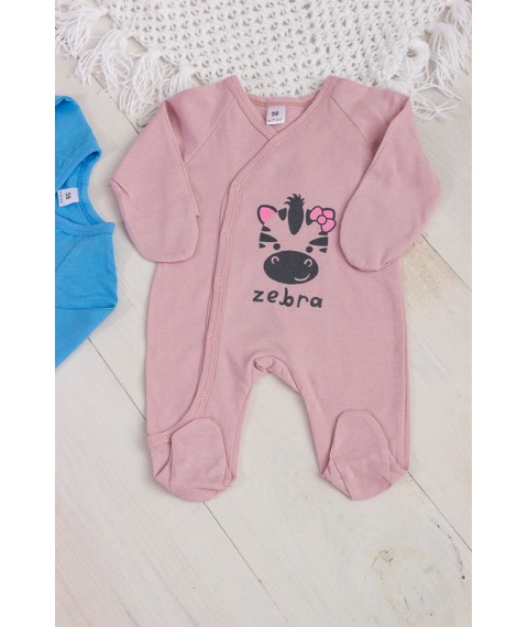 Nursery overalls with long sleeves Nosy Svoe 56 Pink (5014-001-33-v6)