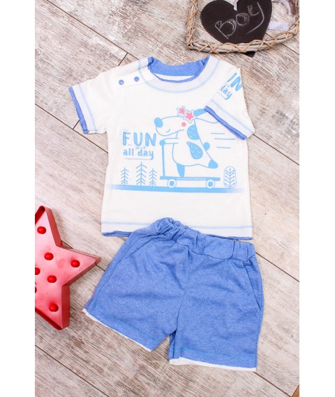Nursery set (T-shirt + shorts) Nosy Svoe 98 White (5021-001-33-v14)