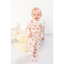Nursery overalls for girls Nosy Svoe 74 White (5032-002-5-v5)
