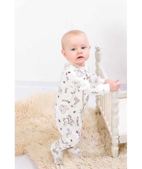 Nursery overalls for girls Nosy Svoe 62 White (5032-016-5-v3)