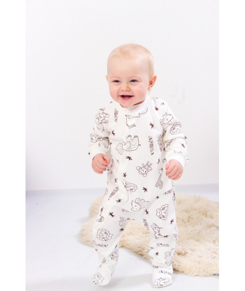 Nursery overalls for girls Nosy Svoe 62 White (5032-016-5-v3)