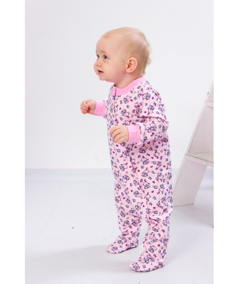 Nursery overalls for girls Nosy Svoe 80 Pink (5032-016-5-v13)