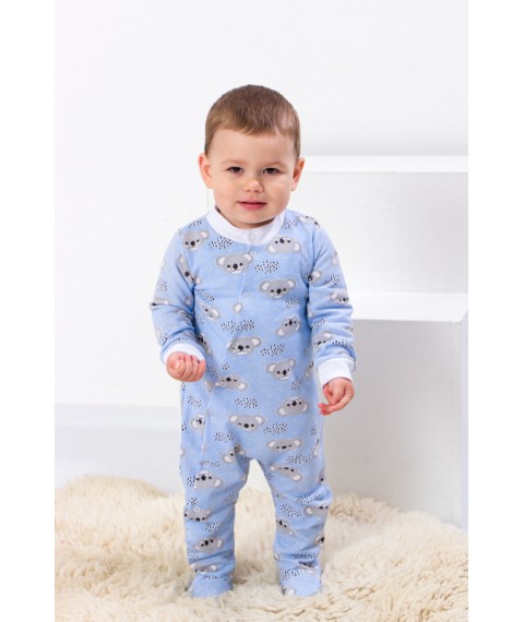 Nursery overalls for a boy Nosy Svoe 56 Blue (5032-024-4-v15)