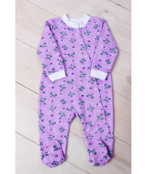 Nursery overalls for girls Nosy Svoe 80 Violet (5032-024-5-v21)