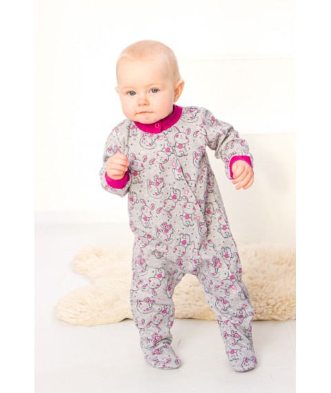 Nursery overalls for girls Nosy Svoe 80 Gray (5032-024-5-v14)