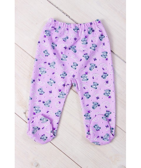 Nursery sliders for girls "Rubber" Wear Your Own 80 Violet (5033-024-5-v14)