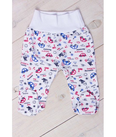 Nursery sliders for a boy "Euro" Wear Your Own 68 White (5034-024-4-v3)