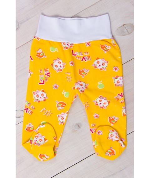 Nursery sliders for girls "Euro" Wear Your Own 68 Yellow (5034-024-5-v9)