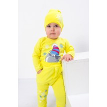 Nursery set for a boy (bodysuit+trousers+hat) Nosy Svoe 86 Yellow (5052-023-33-4-v0)