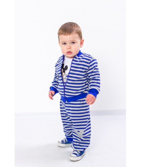 Nursery set for a boy (shirt+trousers+bodysuit) Nosy Svoe 86 Blue (5055-016-33-4-v11)