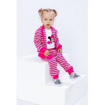 Nursery set for a girl (shirt+pants+bodysuit) Nosy Svoe 68 Pink (5055-016-33-5-v1)