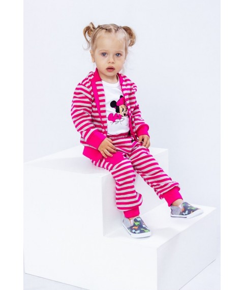 Nursery set for a girl (shirt+pants+bodysuit) Nosy Svoe 68 Pink (5055-016-33-5-v1)