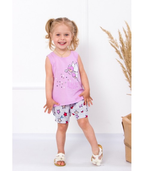 Nursery set for a girl (blouse + shorts) Nosy Svoe 68 Pink (5056-002-33-v0)