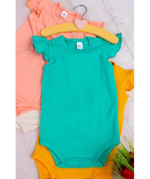 Nursery bodysuit for a girl Carry Your Own 74 Blue (5059-036-v13)
