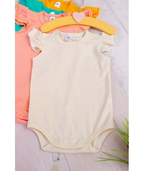 Nursery bodysuit for a girl Wear Your Own 62 White (5059-036-v7)