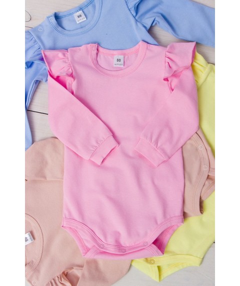 Baby bodysuit with long sleeves Carry Your Own 80 Pink (5062-036-v19)