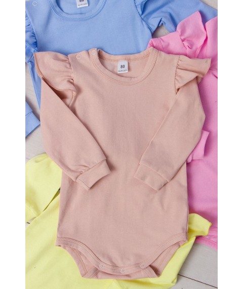 Baby bodysuit with long sleeves Wear Your Own 62 Beige (5062-036-v9)