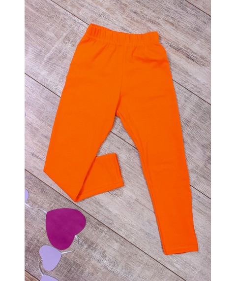 Leggings for girls Wear Your Own 98 Orange (6000-036-v238)