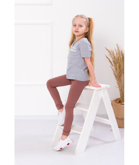 Leggings for girls Wear Your Own 122 Brown (6000-036-v121)