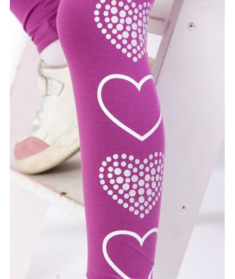 Leggings for girls Wear Your Own 122 Purple (6000-036-33-v28)