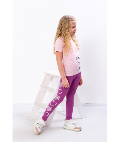 Leggings for girls Wear Your Own 146 Violet (6000-036-33-v65)
