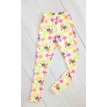 Leggings for girls Wear Your Own 134 Yellow (6000-043-v21)