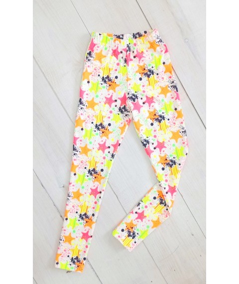 Leggings for girls Wear Your Own 134 Yellow (6000-043-v21)