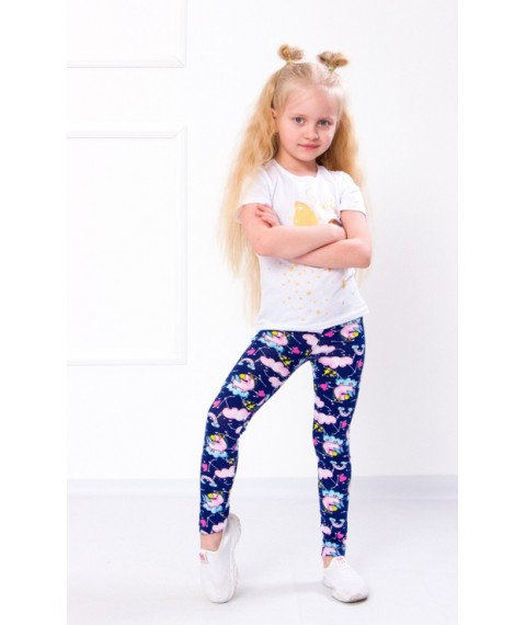 Leggings for girls Wear Your Own 116 Blue (6000-043-v48)