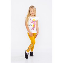 Leggings for girls Wear Your Own 104 Yellow (6000-079-33-v7)