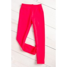 Leggings for girls on fur Wear Your Own 128 Red (6000-085-v2)