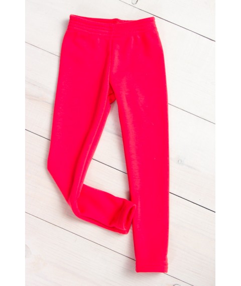 Leggings for girls on fur Wear Your Own 128 Red (6000-085-v2)