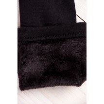Leggings for girls on fur Wear Your Own 122 Black (6000-085-v3)